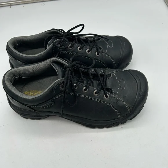 Keen Womens  Oxfords Shoes Lace Up Black Leather Casual comfort - Picture 8 of 9